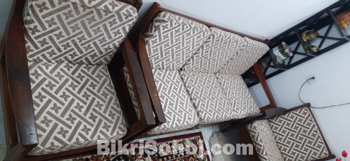 Sofa সেগুন কাঠের সোফা